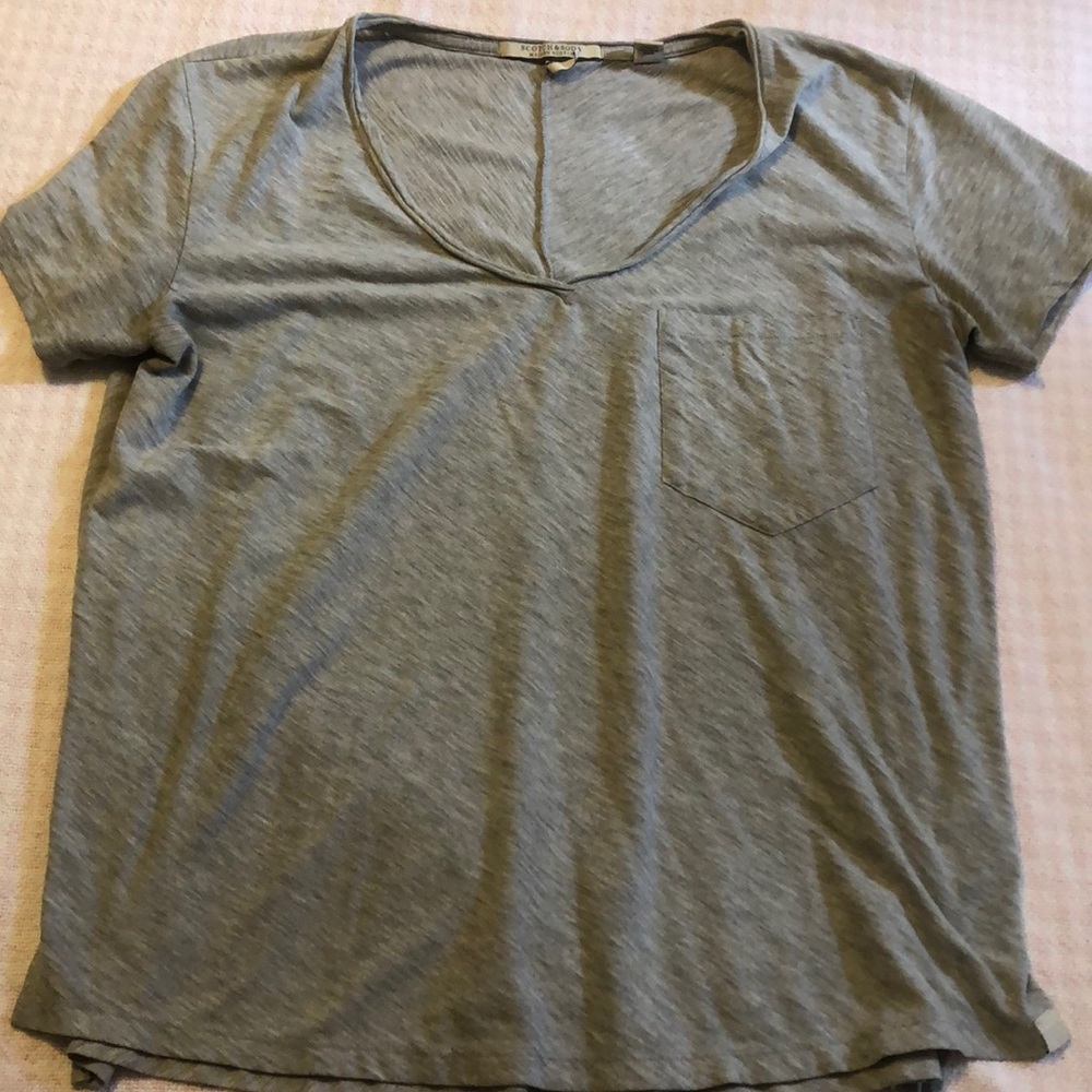 Scotch & Soda Large Gray T-Shirt